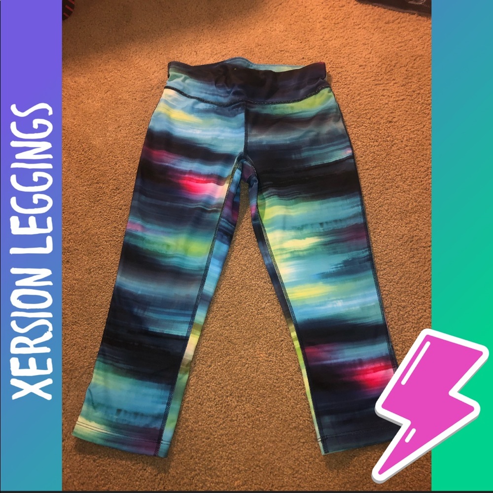 XERSION colorful cropped leggings